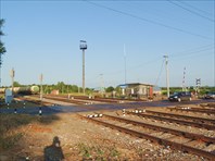 Железнодорожный переезд на станции Кварса